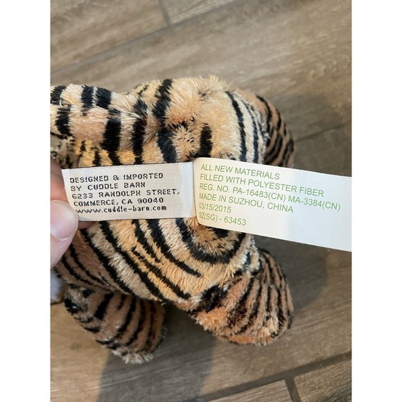 Cuddle Barn 9 in Tall Soft Growling Tiger Plush EUC Working Adorable! - Picture 5 of 7